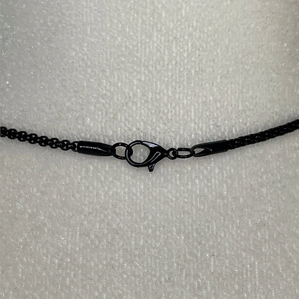 Black Arrow Charm Necklace Unisex